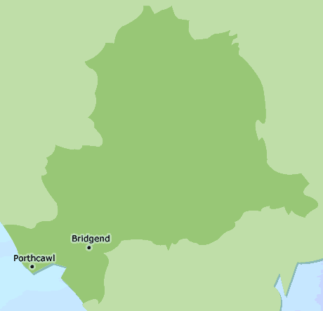 Bridgend map