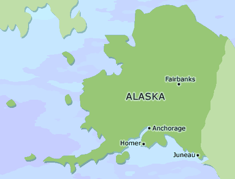 Alaska clickable map