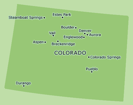 Colorado clickable map