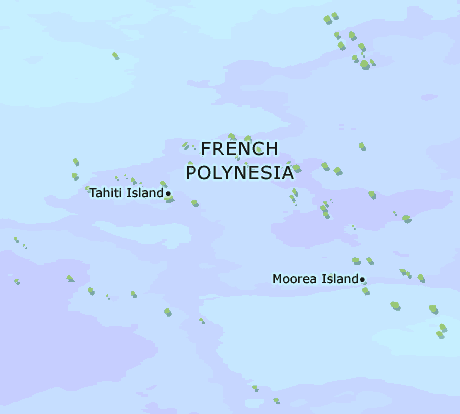 French Polynesia clickable map