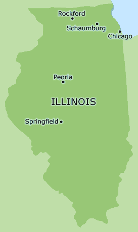 Illinois clickable map