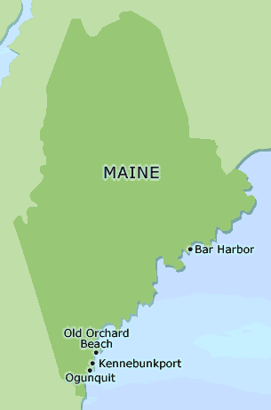 Maine clickable map