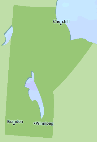 Manitoba clickable map