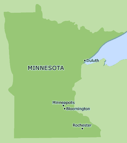 Minnesota clickable map