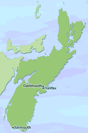 Nova Scotia clickable map