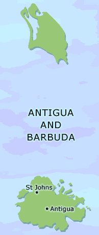 Antigua and Barbuda clickable map