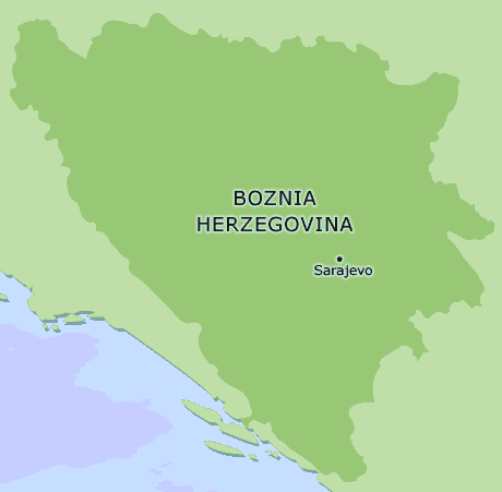 Bosnia and Herzegovina clickable map