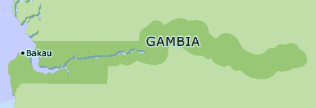 Gambia clickable map